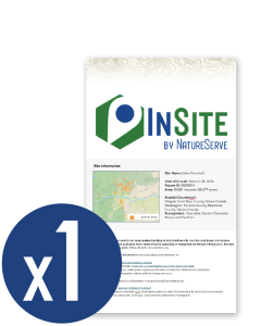 InSite by NatureServe Basic Package 1 Report